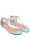 Aquazzura Leather Flat Sandals