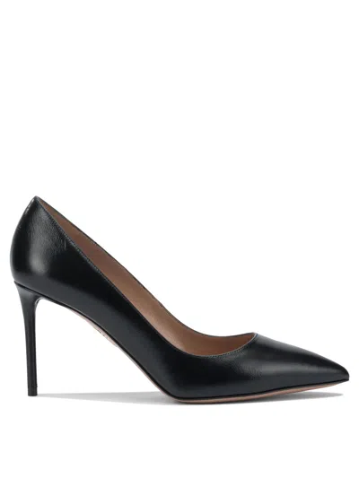 Aquazzura Leather Heeled Shoes In Black