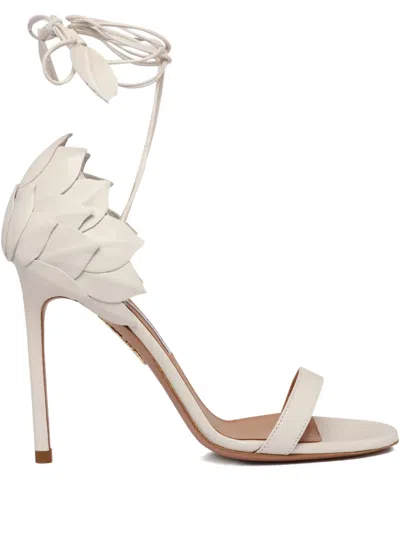 Aquazzura Leather Pumps In White
