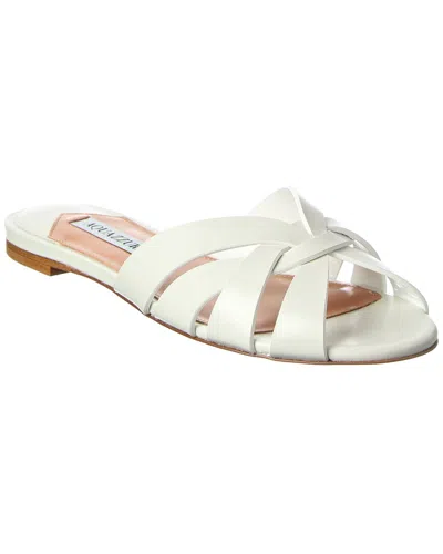 Aquazzura Leather Sandal In Multi