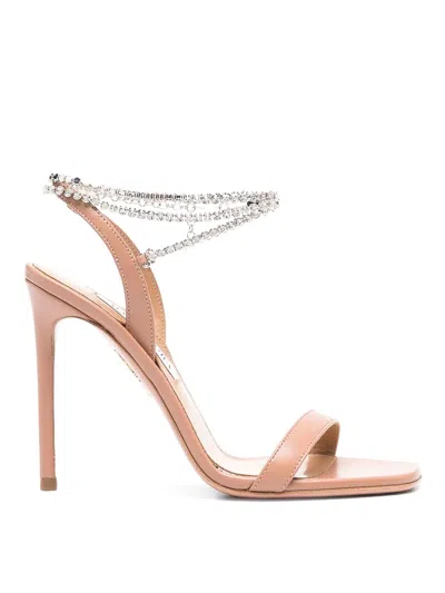 AQUAZZURA LEATHER SANDALS