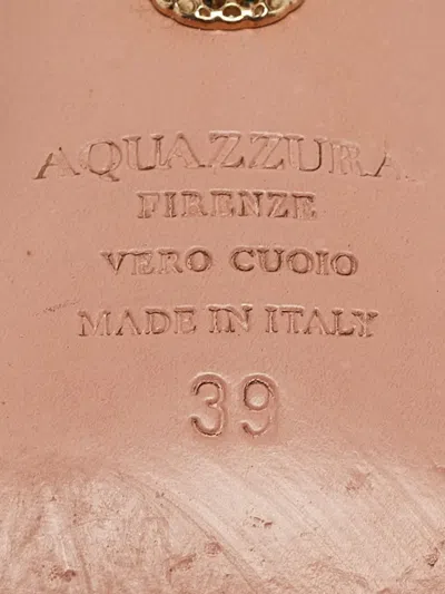 Pre-owned Aquazzura Leather Slingback Pumps In Black