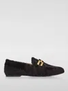 Aquazzura Soft Suede Loafers Elastic Sides In Braun