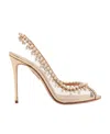 Aquazzura 110mm Temptation Crystal-embellished Pumps In Nude