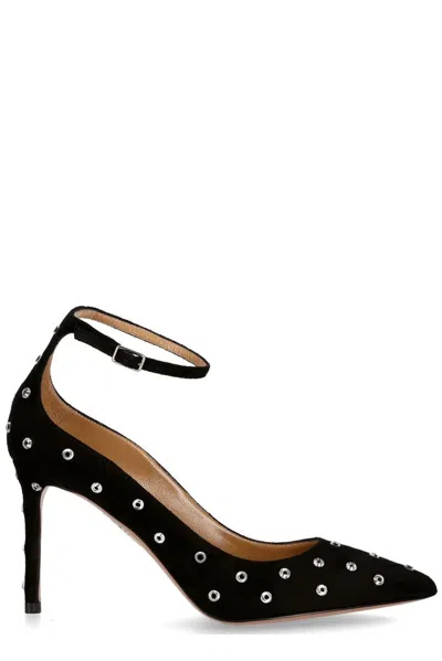 Aquazzura Love Affair Embellished Pumps In Black