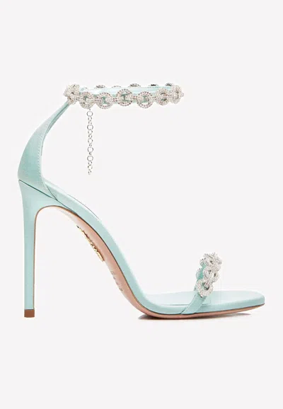 Aquazzura Love Link 105 Crystal-embellished Sandals