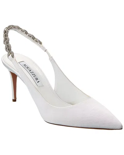 Aquazzura Love Link Pump 75 In White