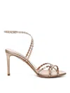 Aquazzura Love Struck Crystal Sandals In Gold