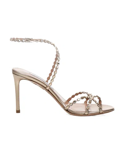 Aquazzura Love Struck Sandals In Gold
