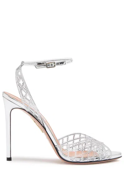 Aquazzura Lumiere 105 Crystal-embellished Sandals