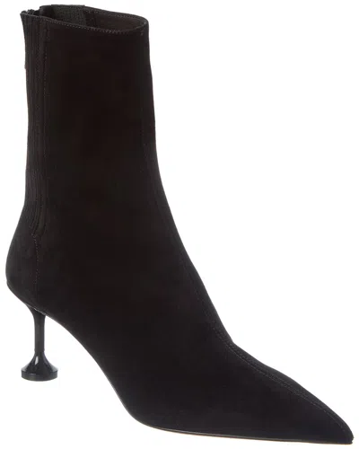 Aquazzura Madison 65 Suede Bootie In Black