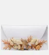 Aquazzura Marea Raffia-effect Clutch