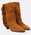 Aquazzura Women's Marfa Bootie 70 In Brown
