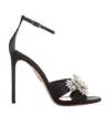 Aquazzura Margarita 110mm Crystal-embellished Sandals In Black