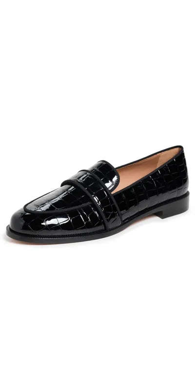 AQUAZZURA MARTIN FLATS BLACK