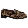 Aquazzura Martin Grosgrain-trimmed Loafers In Animal Print Ponyhair In Multi