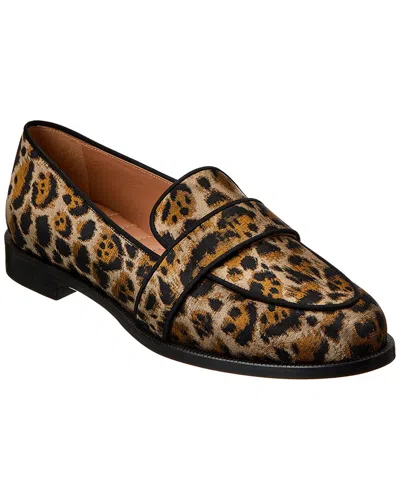 Aquazzura Martin Jacquard Loafer In Brown