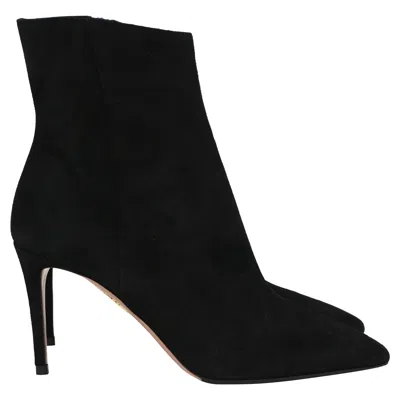 Aquazzura Matignon Boots In Black Suede