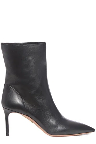 AQUAZZURA MATIGNON POINTED-TOE HEELED BOOTS