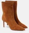 Aquazzura Matignon Ankle Boots In Brown