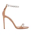 Aquazzura Maxi-tequila 105 Leather Sandals In Multicolor