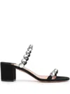 Aquazzura Maxi-tequila Sandalen 50mm In Schwarz