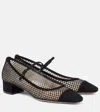 Aquazzura Mayor Mesh Pumps In Black Suede In Black