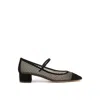 Aquazzura Mayor Crystals Mesh Pumps 35 In Black