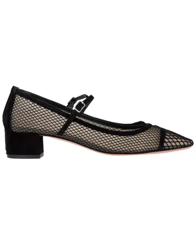 Aquazzura Mayor Mesh & Suede Pump