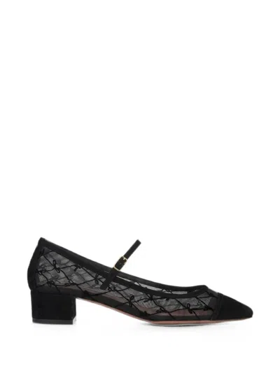 Aquazzura Mayor Mesh Pumps In Black