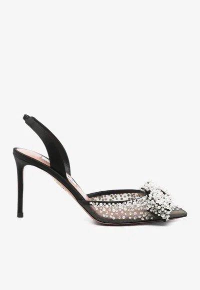 Aquazzura Melodie 90 Slingback Pumps