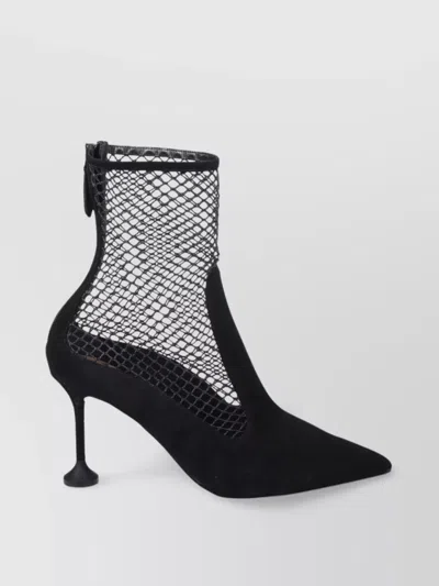 AQUAZZURA MESH ANKLE BOOTIE 85