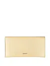 Aquazzura Metallic Envelope Clutch In Yellow