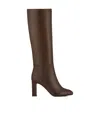 Aquazzura 85mm Sellier Block-heel Knee-high Boots In Multi