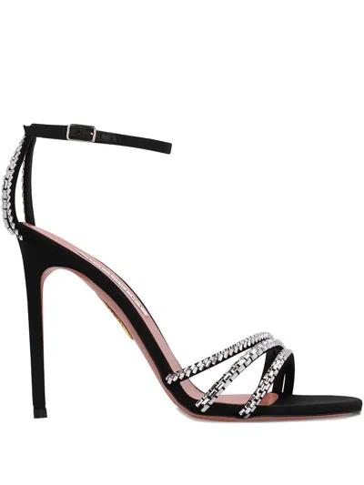Aquazzura Elegant Mini Sandals 105 For Women In Black