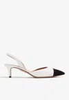 Aquazzura Leather Milanese Slingback Pumps 50