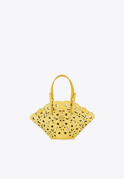 Aquazzura Mini Daisy Leather Tote Bag