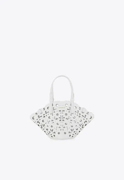 Aquazzura Mini Daisy Leather Tote Bag