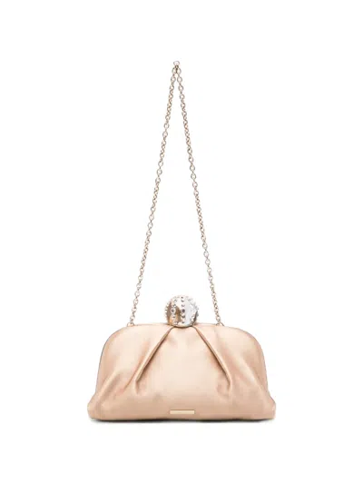 Aquazzura Mini Tequila Clutch Bag In Pink