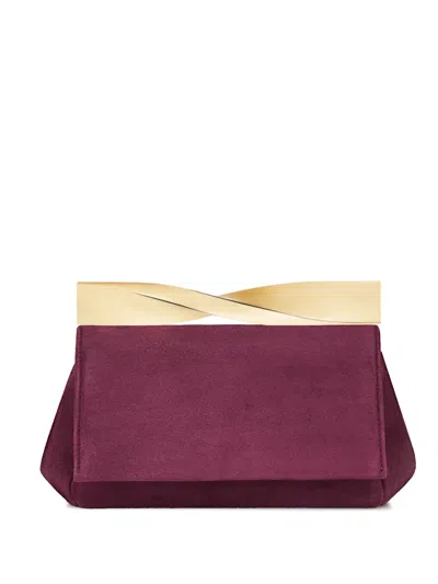 Aquazzura Mini Twist Clutch Bag In Red