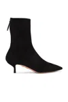 Aquazzura Montmartre 50 Suede Ankle Boots In Black
