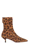 Aquazzura Montmartre 50 Leopard-print Suede Ankle Boots In Multicolor