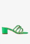 Aquazzura Moondust 50 Crystal Embellished Sandals