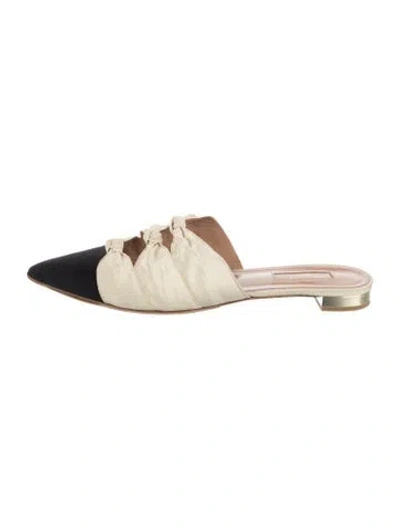 Pre-owned Aquazzura Mules In Black/neutrals