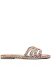 Aquazzura Multicolor Playita Slides