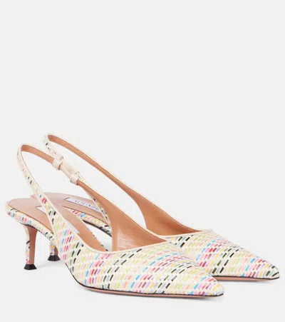 Aquazzura New Purist Sling 50 Slingback Pumps In Multicoloured