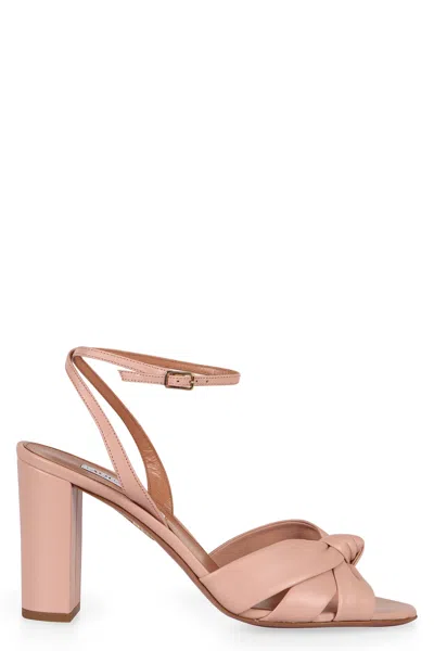 AQUAZZURA AQUAZZURA NIMA LEATHER SANDALS