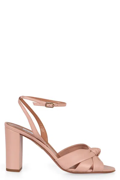 AQUAZZURA AQUAZZURA NIMA LEATHER SANDALS