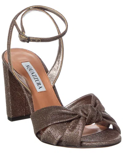 Aquazzura Nina 85 Twill Sandal In Multi