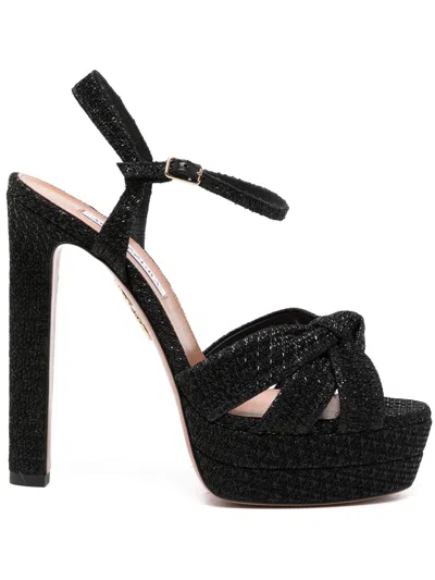 Aquazzura Nina Sandalen In Schwarz